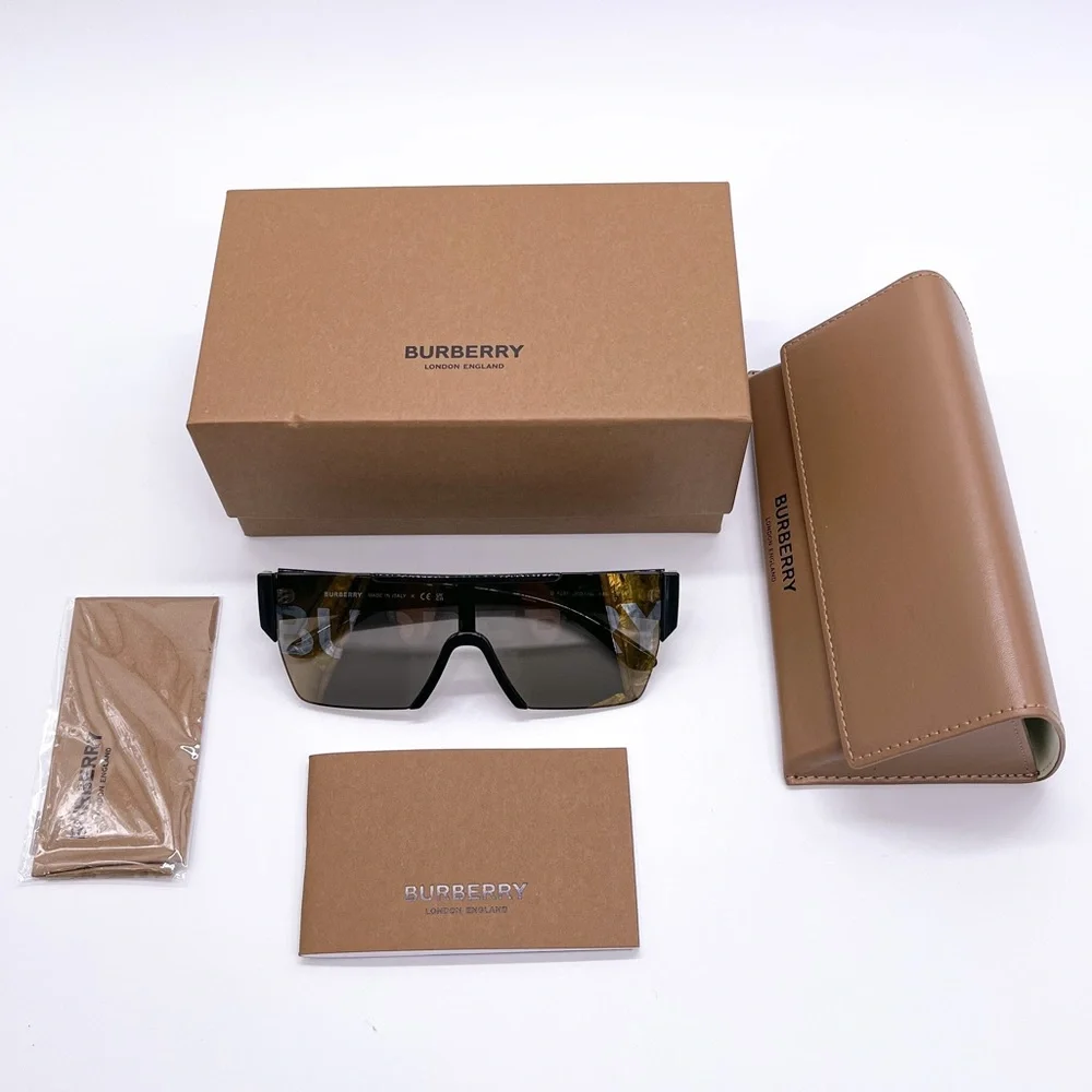 NEW BURBERRY UNISEX SHIELD SUNGLASSES BURBERRY BE4291 3001/G NEW BURBERRY